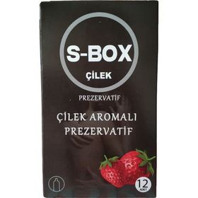 S-Box Çilek Aromalı 12'li Kırmızı Prezervatif