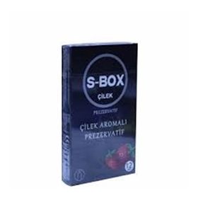 S-Box Çilek Aromalı 12'li Kırmızı Prezervatif