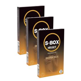 S-Box Ektra İnce Ultra Thin 36'lı Condom Hisset Prezervatif
