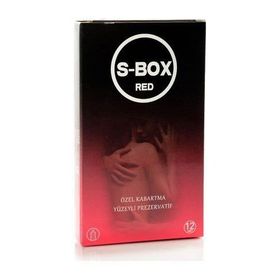 S-Box Red Kabartma Yüzeyli 12'li Prezervatif