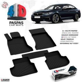 S Dizayn BMW 5 Serisi G30 4D Bej 2017 Üzeri Havuzlu Paspas