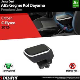 S Dizayn Citroen C-Elysee ABS Gri 2012 Üzeri A+Kalite Geçmeli Kolçak