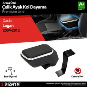 S Dizayn Dacia Logan ABS Gri 2004-2012 A+Kalite Çelik Ayaklı Kolçak
