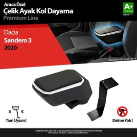 S Dizayn Dacia Sandero ABS Gri 2020 Üzeri A+Kalite Çelik Ayaklı Kolçak