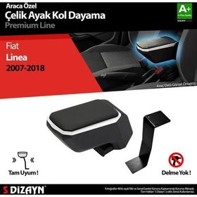 S Dizayn Fiat Linea ABS Gri 2007-2018 A+Kalite Çelik Ayaklı Kolçak