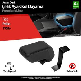 S Dizayn Fiat Palio ABS Siyah 1996 Üzeri A+Kalite Çelik Ayaklı Kolçak