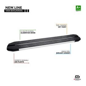 S Dizayn Ford Kuga 2 St-line Newline Aluminyum 183 cm 2017-2019 Yan Basamak