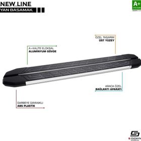 S Dizayn Ford Kuga 2 St-line Newline Krom 183 cm 2017-2019 Yan Basamak