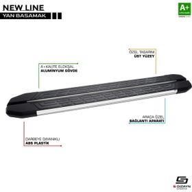 S Dizayn Ford Kuga 3 Newline Krom 183 cm 2020 Üzeri Yan Basamak