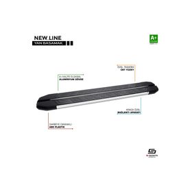 S Dizayn Ford Kuga 3 Newline Krom 183 cm 2020 Üzeri Yan Basamak