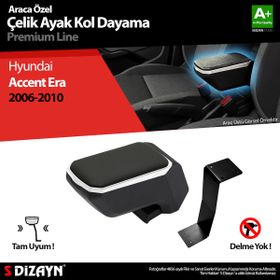 S Dizayn Hyundai Accent Era ABS Gri 2005-2011 A+Kalite Çelik Ayaklı Kolçak