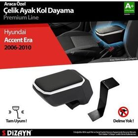 S Dizayn Hyundai Accent Era ABS Gri 2005-2011 A+Kalite Çelik Ayaklı Kolçak