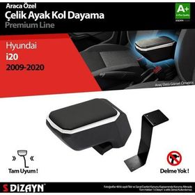 S Dizayn Hyundai İ20 ABS Gri 2009-2021 A+Kalite Çelik Ayaklı Kolçak