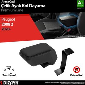 S Dizayn Peugeot 2008 ABS Siyah 2020 Üzeri A+Kalite Çelik Ayaklı Kolçak