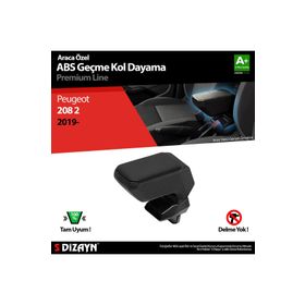 S Dizayn Peugeot 208 2 Abs Siyah 2019 Üzeri A+kalite Geçmeli Kolçak