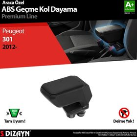 S Dizayn Peugeot 301 ABS Siyah 2012 Üzeri A+Kalite Geçmeli Kolçak