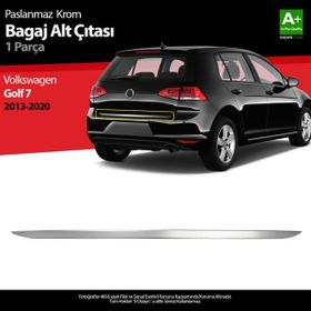 S Dizayn VW Golf 7 Krom 2013 Üzeri Bagaj Alt Çıta