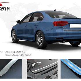 S Dizayn VW Jetta Krom 2014 Üzeri Bagaj Alt Çıta