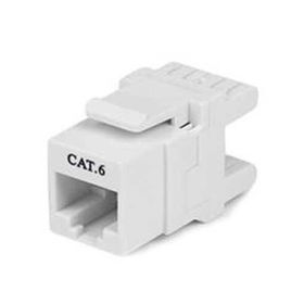 S-Link 8P8C Cat6 180 Derece Beyaz Keystone Jack