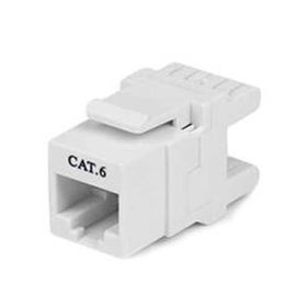 S-Link 8P8C Cat6 180 Derece Beyaz Keystone Jack
