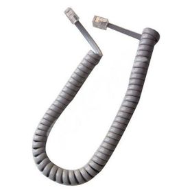 S-Link Gri Telefon Ahize Spiral Kordon Kablosu