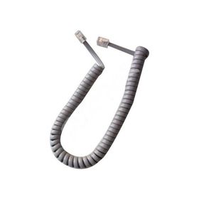 S-Link Gri Telefon Ahize Spiral Kordon Kablosu