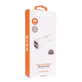S-Link IP-805 2.4A İki Usb Araç Şarj Cihazı
