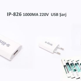 S-Link IP-826 USB Şarj Adaptörü