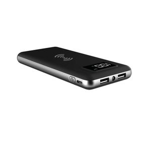 S-Link IP-G10W Siyah 10000 mAh LCD Göstergeli Kablosuz Powerbank