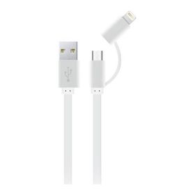 S-Link Ip-KC07B 3 in 1 25 cm 3A Type-C Beyaz Lightning Micro Şarj Kablosu