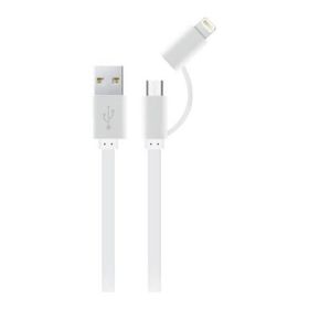S-Link Ip-KC07B 3 in 1 25 cm 3A Type-C Beyaz Lightning Micro Şarj Kablosu