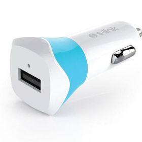 S-Link IP-SW15 Beyaz-Mavi Araç Şarj Cihazı