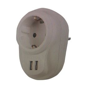 S-Link SL-09 16A 3500W 1800 Joule 2 USB 2.4A Isıya Duyarlı Devre ve Akım Korumalı Priz
