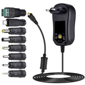 S-Link SL-128C 3 Volt - 12 Volt 8 Uçlu Switch Mode Plastik Kasa Adaptör