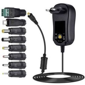 S-Link SL-129C 3 Volt - 12 Volt 8 Uçlu Switch Mode Plastik Kasa Adaptör