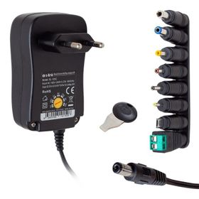 S-Link SL-129C 3 Volt - 12 Volt 8 Uçlu Switch Mode Plastik Kasa Adaptör