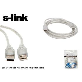 S-Link SL-165M Şeffaf USB Kablosu