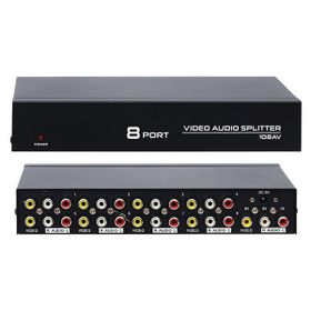 S-Link SL-18AV Siyah 8'li AV Splitter