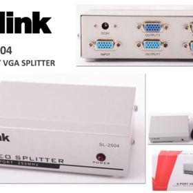 S-Link SL-2504 4 Port 250 Mhz VGA Çoklayıcı