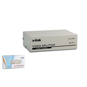 S-Link SL-2504 4 Port 250 Mhz VGA Çoklayıcı