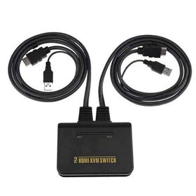 S-Link SL-2702HKW 2'li HDMI 1.8 m Kablolu Otomatik HDMI KVM Switch