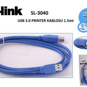 S-LINK SL-3040 1.5 M USB 3.0 USB YAZICI KABLOSU