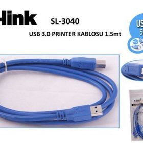 S-LINK SL-3040 1.5 M USB 3.0 USB YAZICI KABLOSU