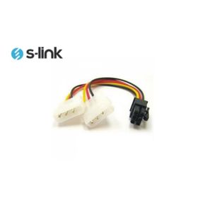 S-Link SL-446A 15CM 4PF 6PM Power Çevirici Kablosu