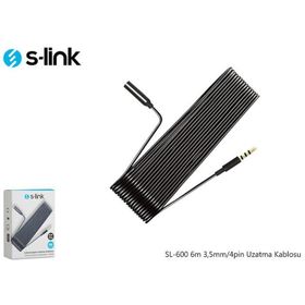 S-Link SL-600 6m 3,5mm-4pin Uzatma Kablosu