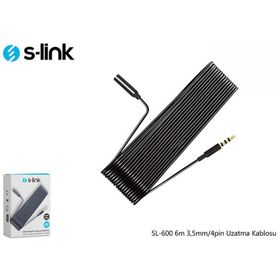 S-Link SL-600 6m 3,5mm-4pin Uzatma Kablosu