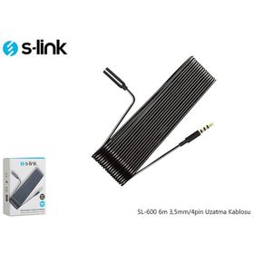 S-Link SL-600 6m 3,5mm-4pin Uzatma Kablosu