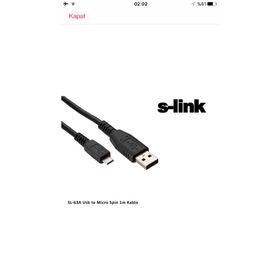 S-Link SL-63A USB Kablosu