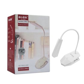 S-Link Sl-8720 Beyaz 14 Led Şarjlı Masa Lambası