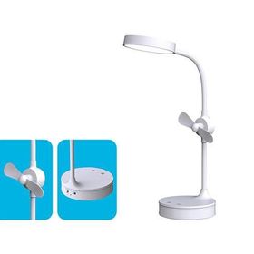 S-Link Sl-8740 Masa Üstü Ledli Fanlı - Aynalı Makyaj Ve Okuma Lambası